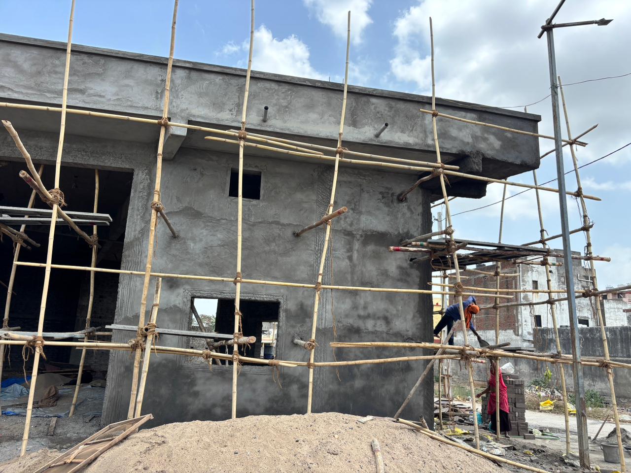 Ankleshwar ANK-1 construction progress - wall finishing